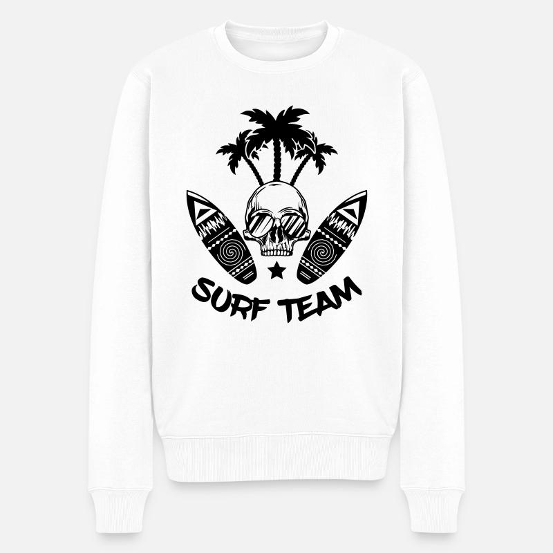 Équipe de surf - Pull Premium bio Homme - blanc