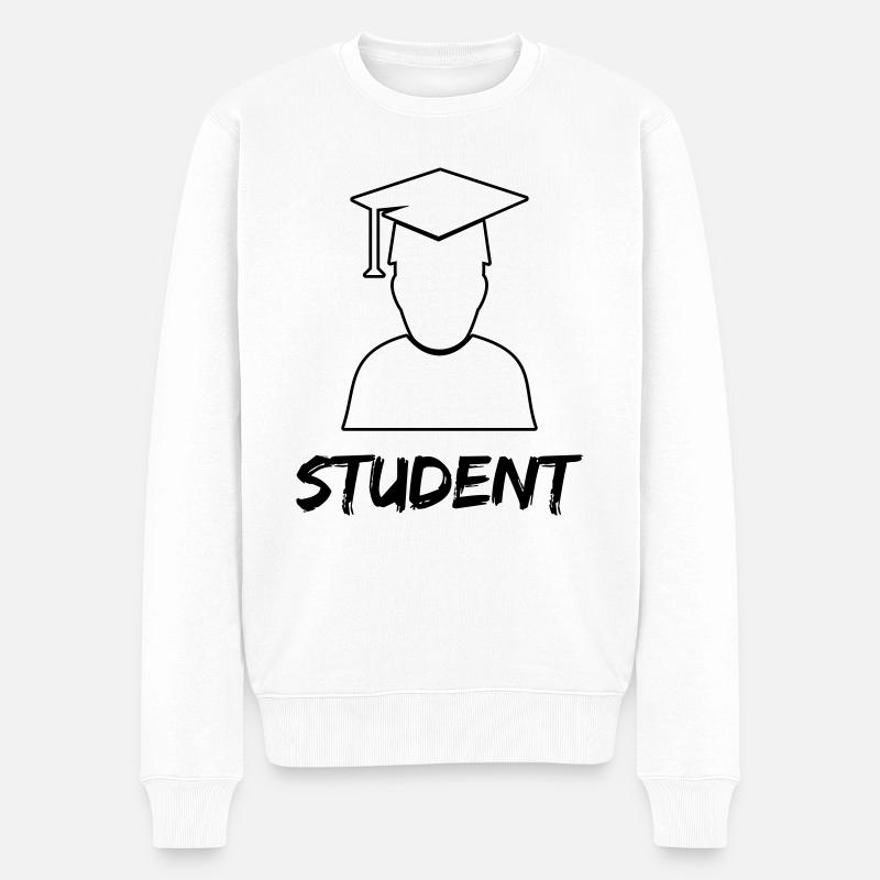 student diploma - Männer Premium Bio Pullover - Weiß