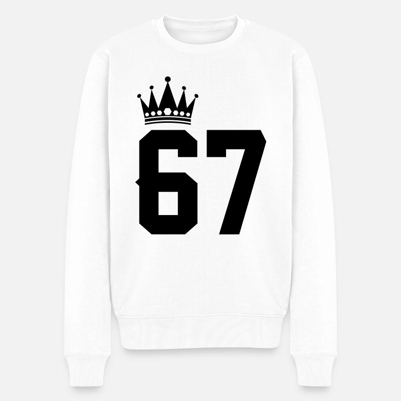 67 - Maglione ecologico premium da uomo - bianco