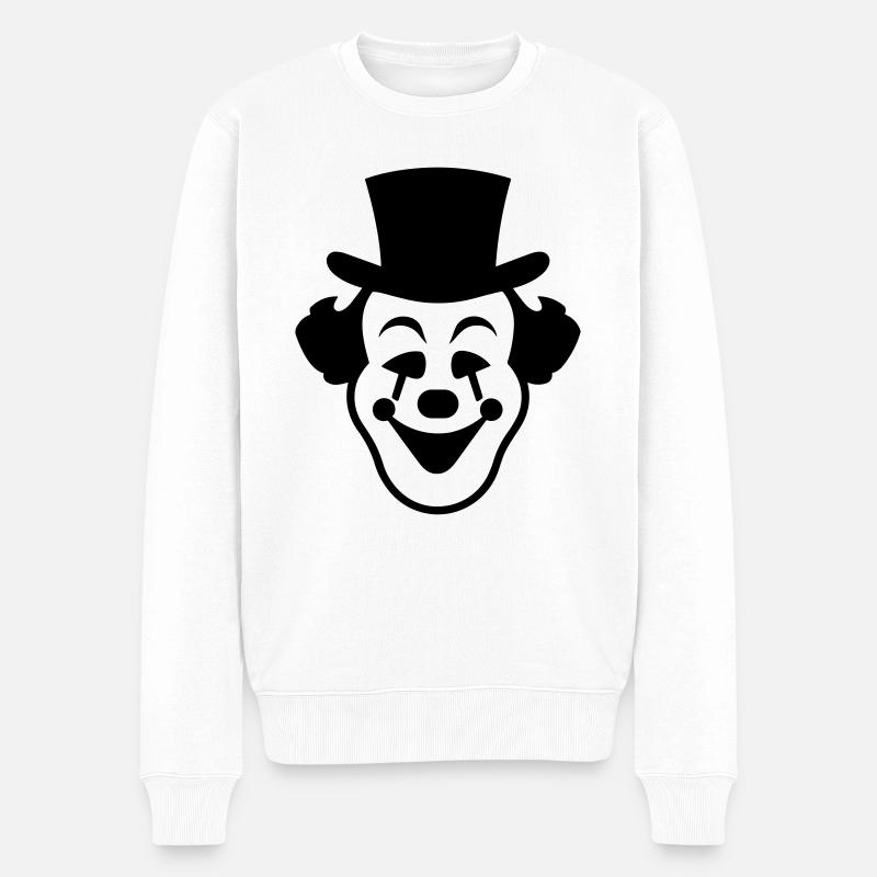 Clown - Pull Premium bio Homme - blanc
