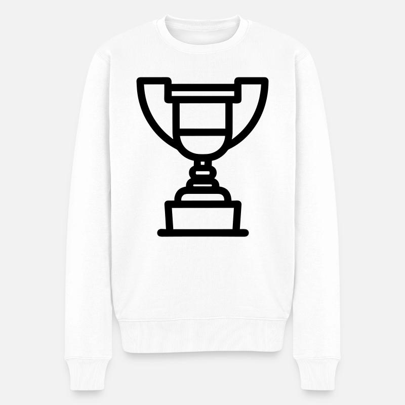 trophée - Pull Premium bio Homme - blanc