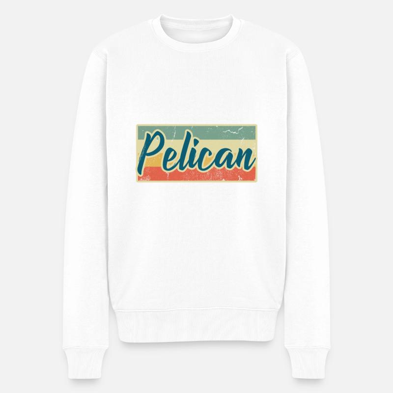 Pelikan - Männer Premium Bio Pullover - Weiß