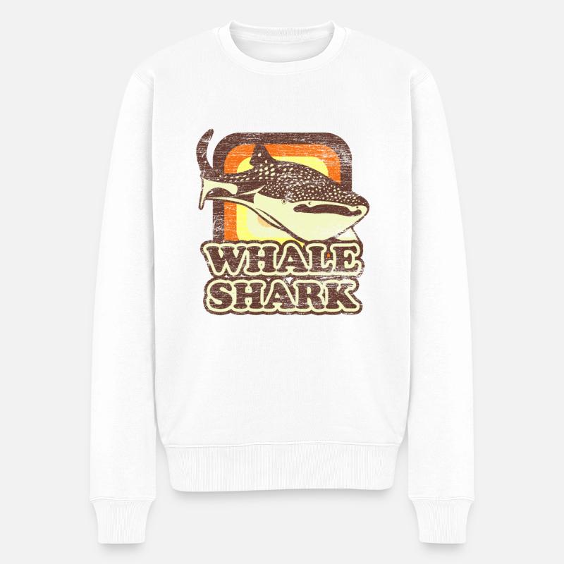 Requin-baleine - Pull Premium bio Homme - blanc