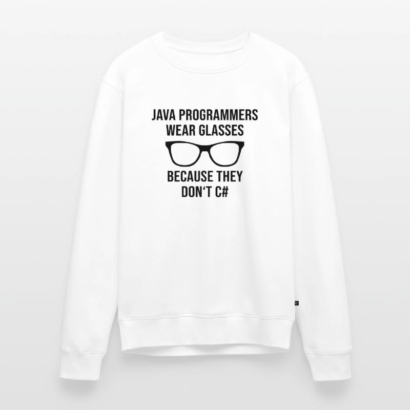 Programmeur Java Developer Glasses Pull Premium bio Homme