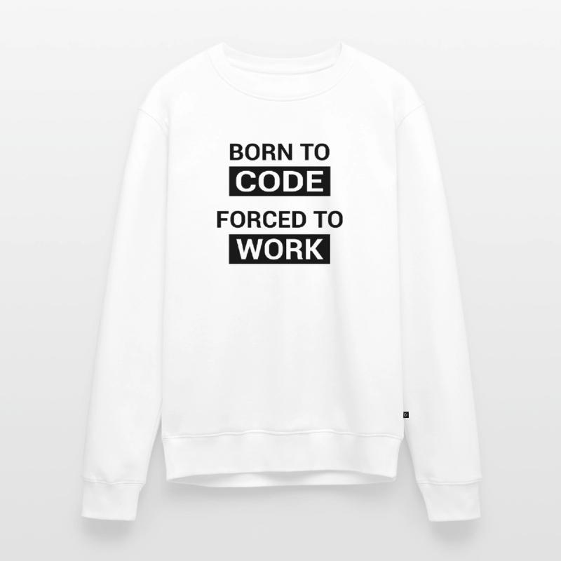 Programmeur né pour coder Pull Premium bio Homme