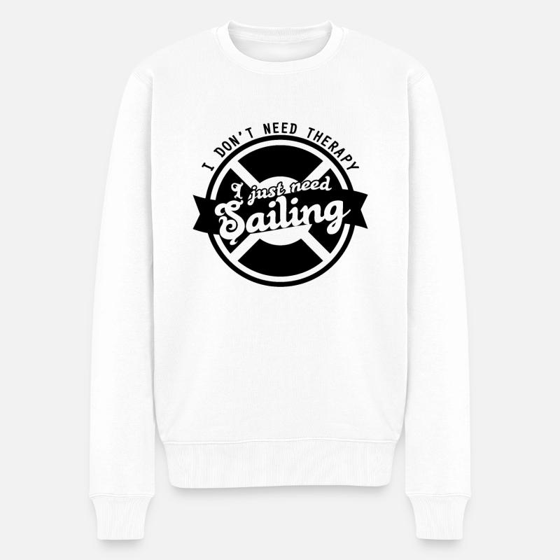 Segler - Männer Premium Bio Pullover - Weiß
