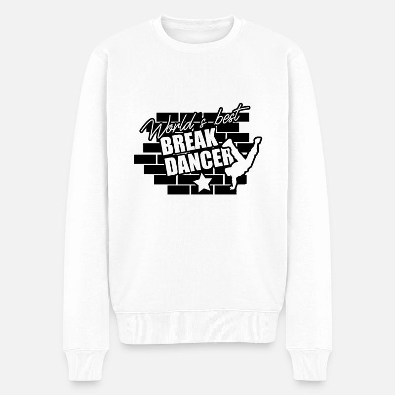 Danse Breakdance Breakdancing Cadeau Breakdancer - Pull Premium bio Homme - blanc