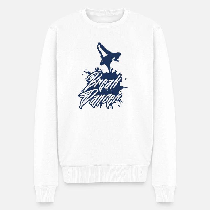 Break Breakdancer Breakdancing Breakdance Dance - Pull Premium bio Homme - blanc