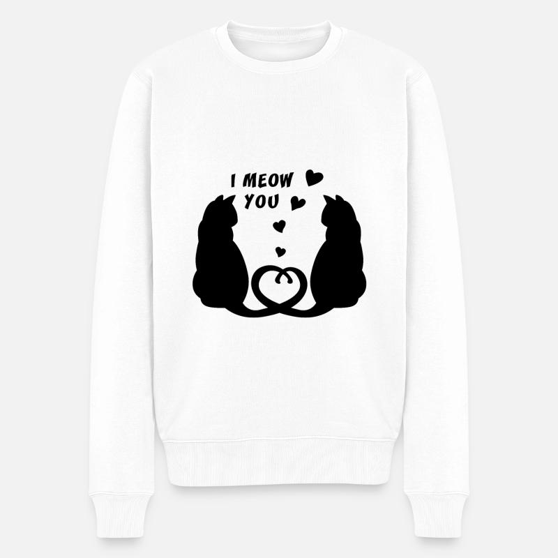 Saint-Valentin - Pull Premium bio Homme - blanc