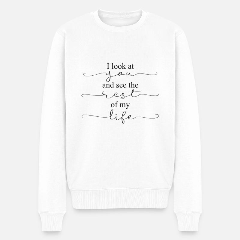Rest Of Life - Männer Premium Bio Pullover - Weiß