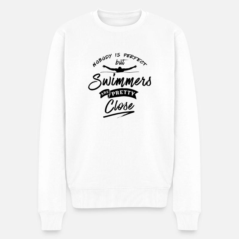 Natation nageur nageuse - Pull Premium bio Homme - blanc