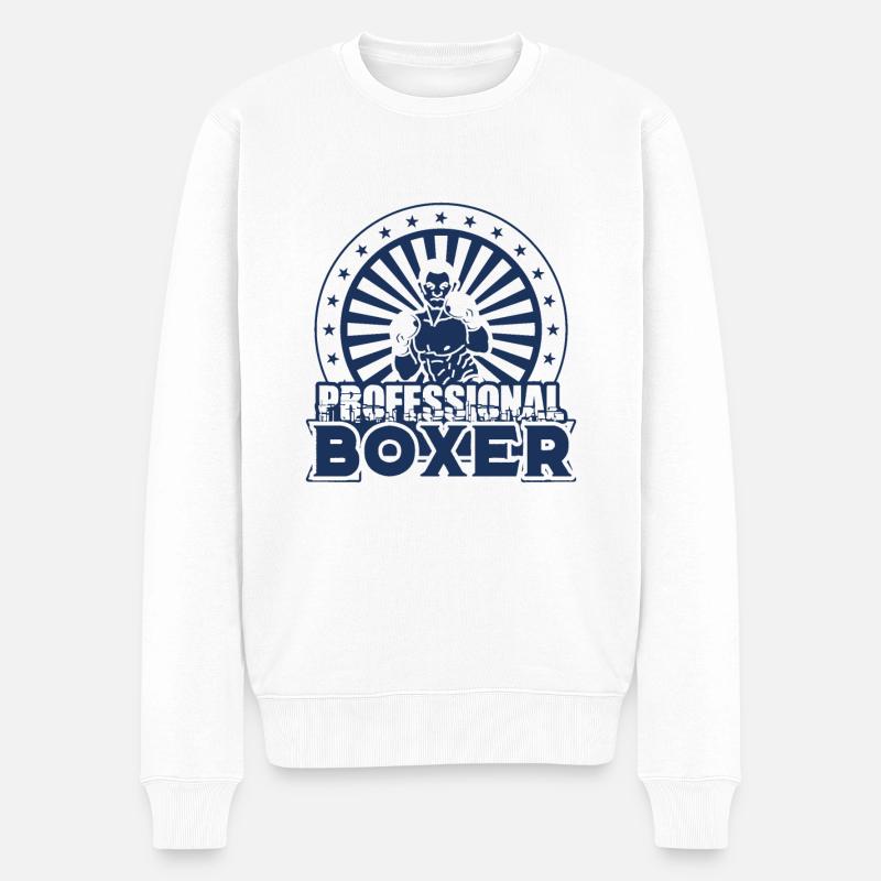 Boxer Boxer Boxer Boxer - Männer Premium Bio Pullover - Weiß