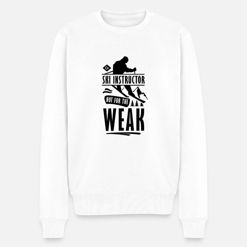 Ski Instructor - Pull Premium bio Homme - blanc