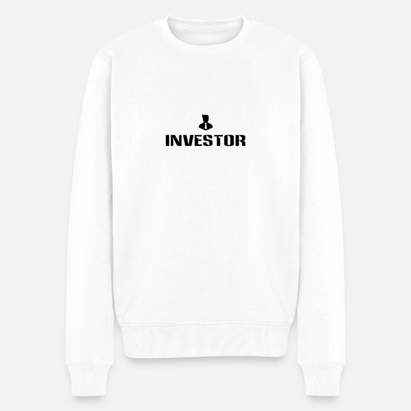 Bourse - Pull Premium bio Homme - blanc