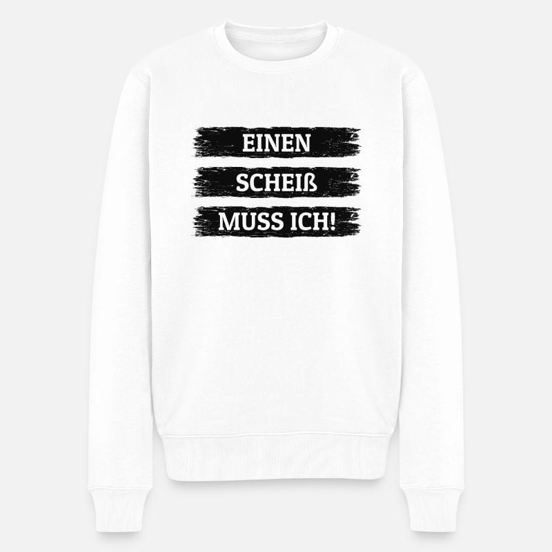 Une merde doit je - Pull Premium bio Homme - blanc