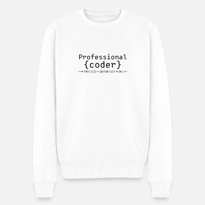 Programmer Programmer Programmer - Men's Premium Organic Jumper - white