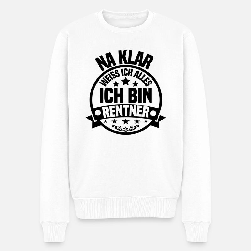 pension - Pull Premium bio Homme - blanc