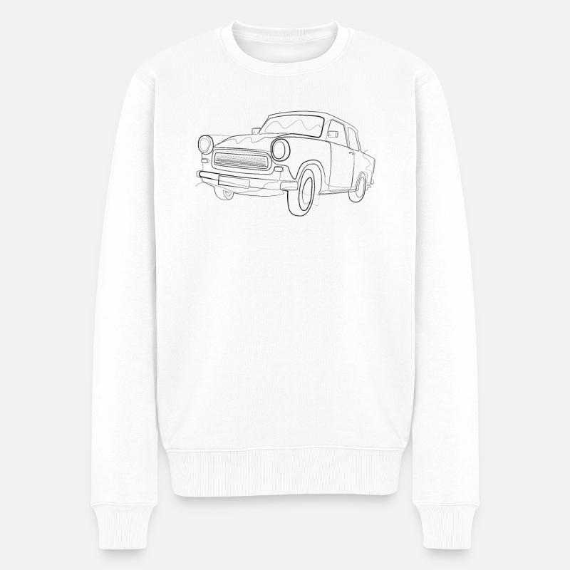 Voiture de collection - Pull Premium bio Homme - blanc