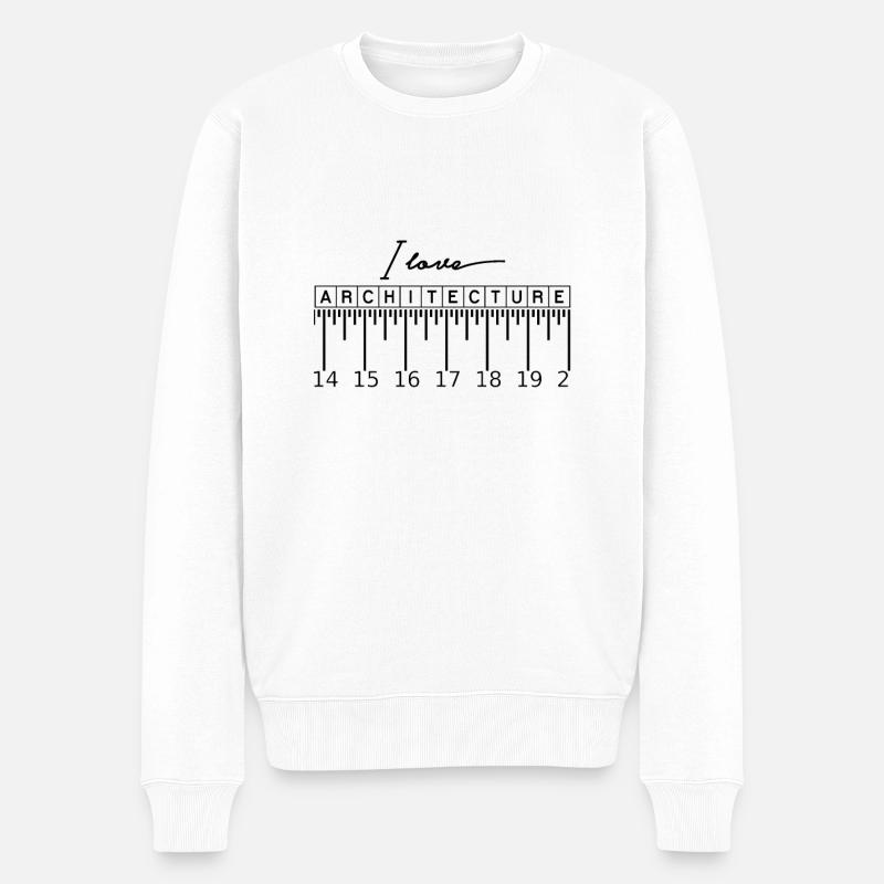 Architecte architecte architecte architecte - Pull Premium bio Homme - blanc