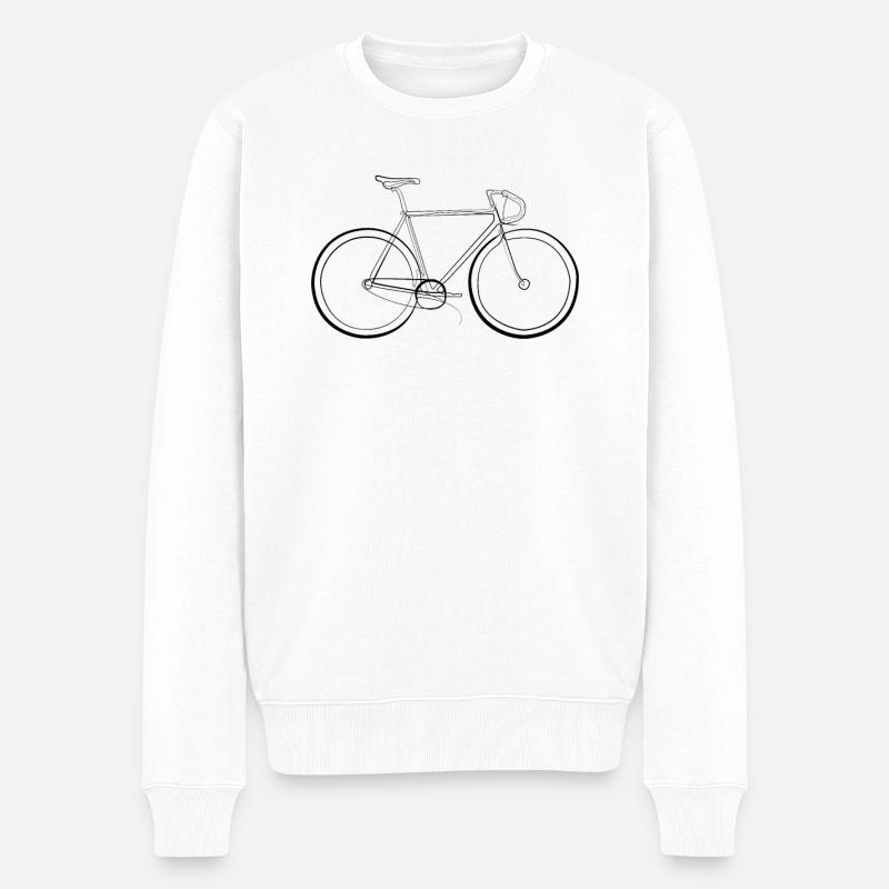 Vélo de course Cyclisme - Pull Premium bio Homme - blanc