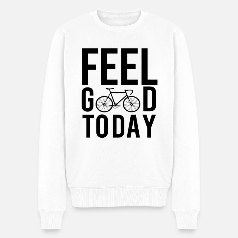 vélo - Pull Premium bio Homme - blanc