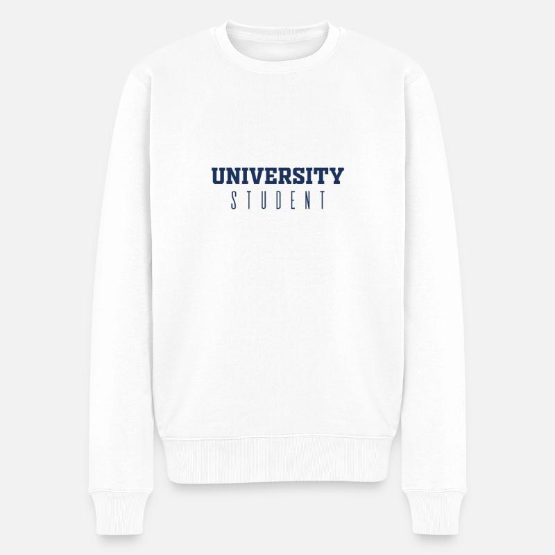 Student Student Student Student - Pull Premium bio Homme - blanc