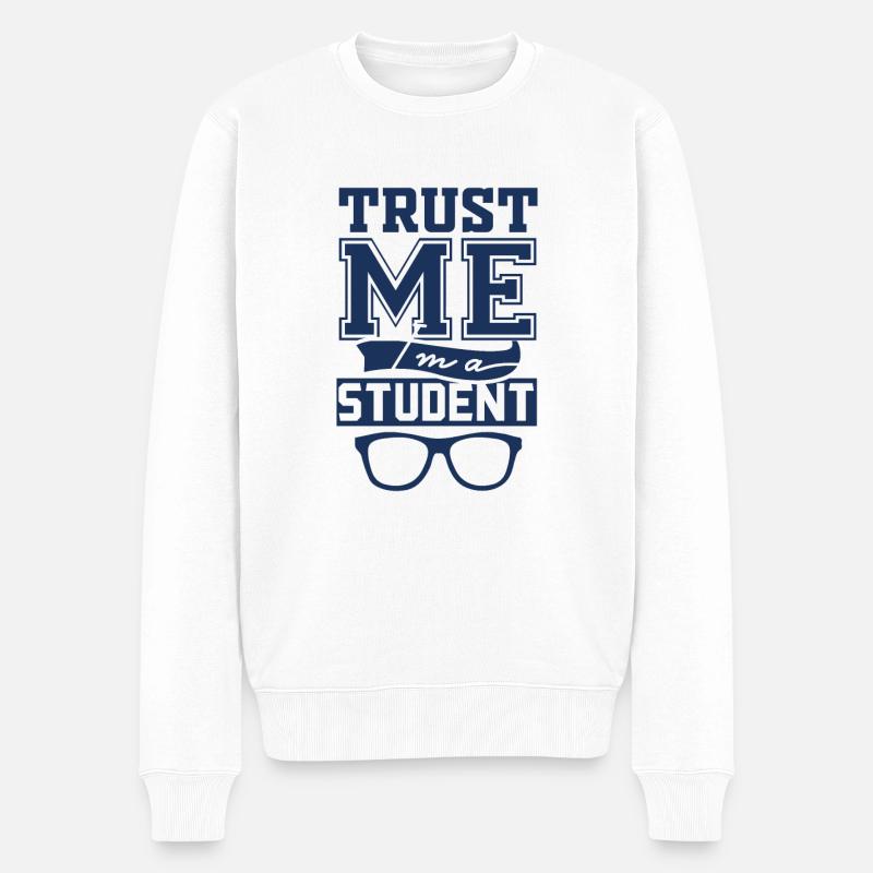 Student Student Student Student - Pull Premium bio Homme - blanc