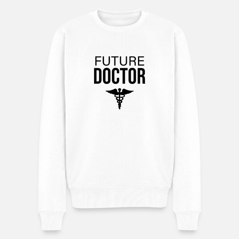 Médecin - Pull Premium bio Homme - blanc