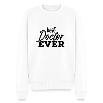 Médecin médecin - Pull Premium bio Homme - blanc - Devant - Thijin (182cm)