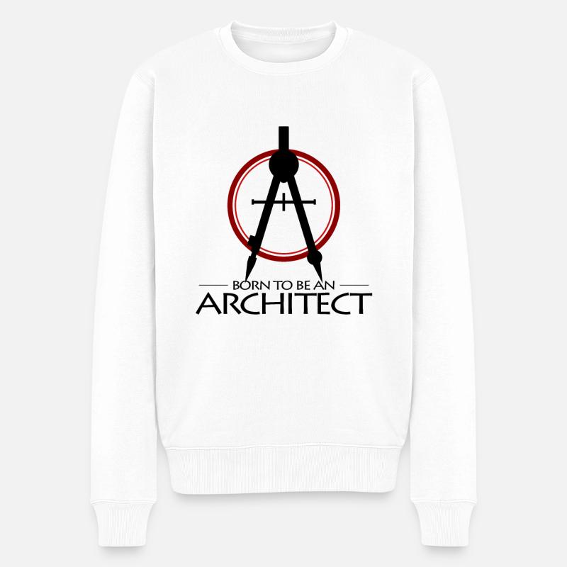 Architekt - Männer Premium Bio Pullover - Weiß