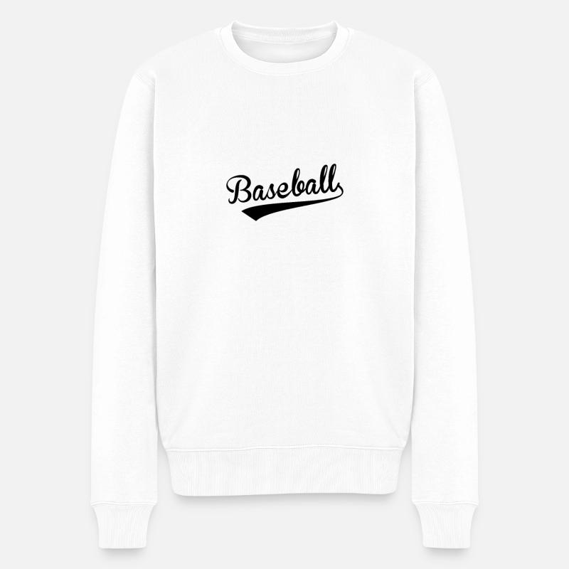 Baseball Baseball Baseball Baseball - Pull Premium bio Homme - blanc
