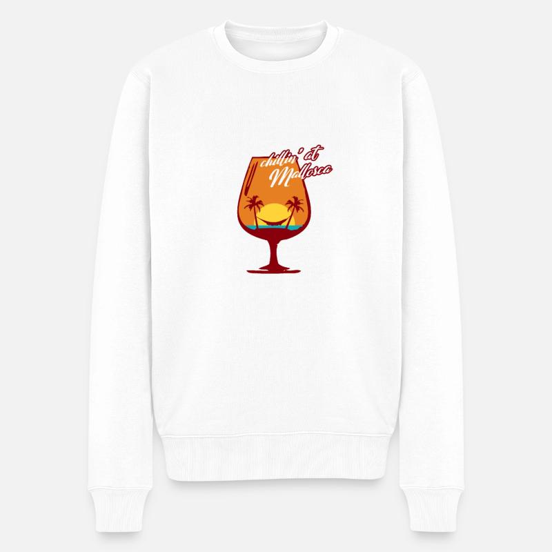 Mallorca - Männer Premium Bio Pullover - Weiß