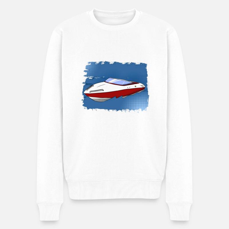 Motorboot - Pull Premium bio Homme - blanc