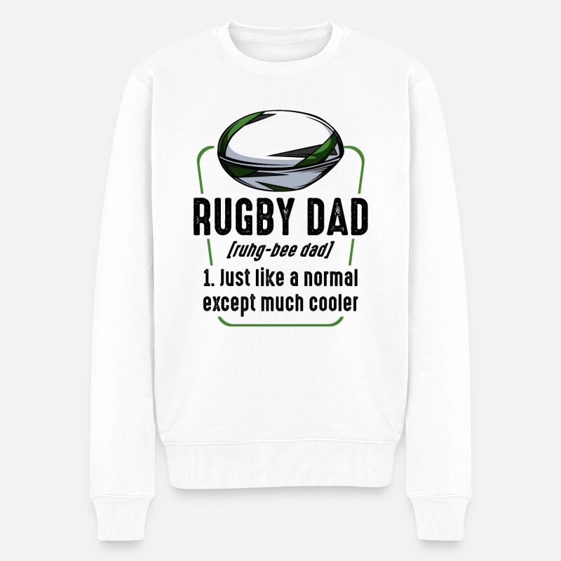 Rugby - Pull Premium bio Homme - blanc
