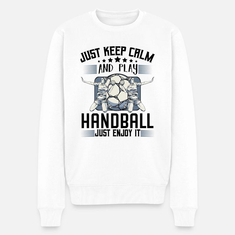 handball - Pull Premium bio Homme - blanc