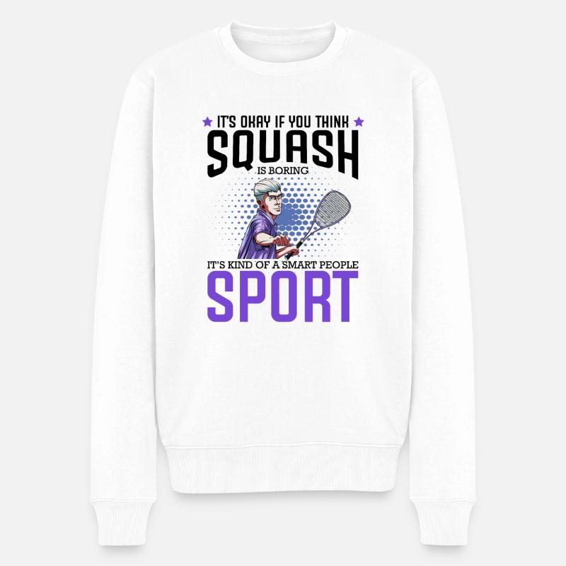 squash - Pull Premium bio Homme - blanc