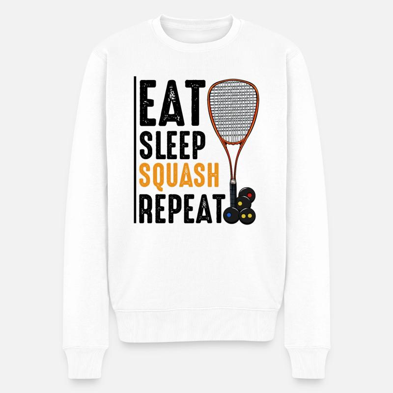 Squash - Männer Premium Bio Pullover - Weiß