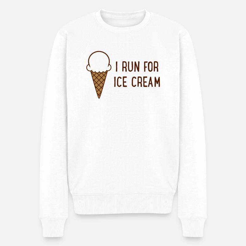 course - Pull Premium bio Homme - blanc