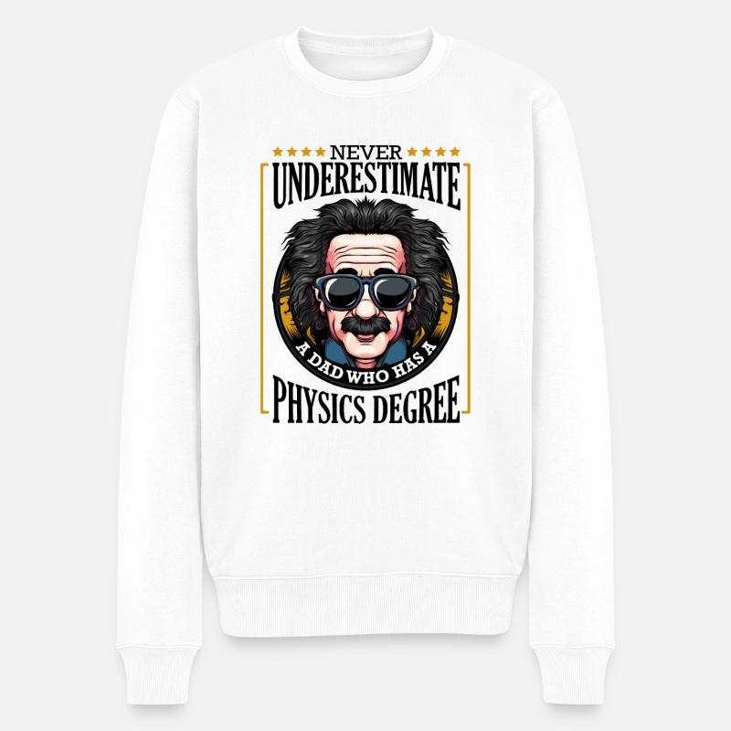 physicien - Pull Premium bio Homme - blanc