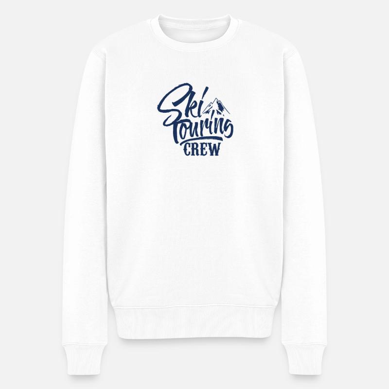 Tours de ski - Pull Premium bio Homme - blanc