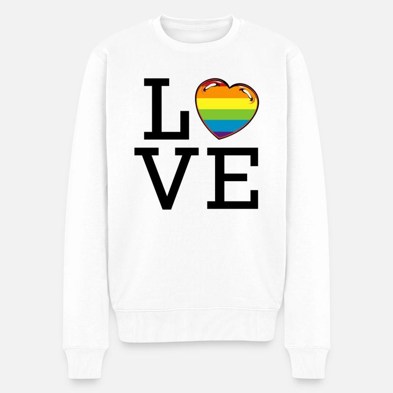 LGBT - Pull Premium bio Homme - blanc