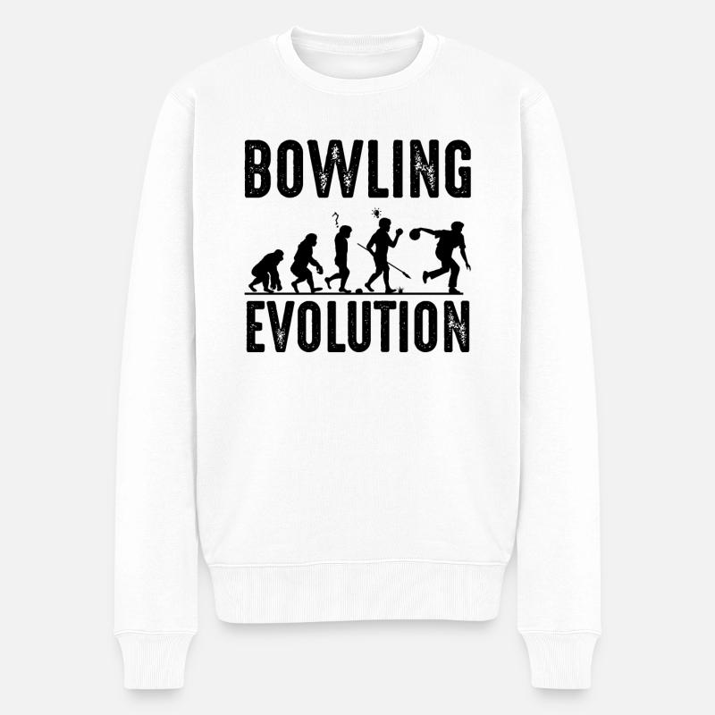 Bowling - Pull Premium bio Homme - blanc