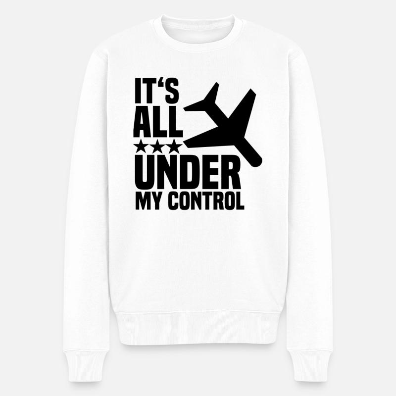 avion - Pull Premium bio Homme - blanc