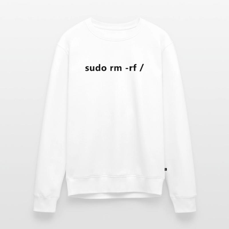 Linux Admin Programmierer sudo rm rf / Männer Premium Bio Pullover