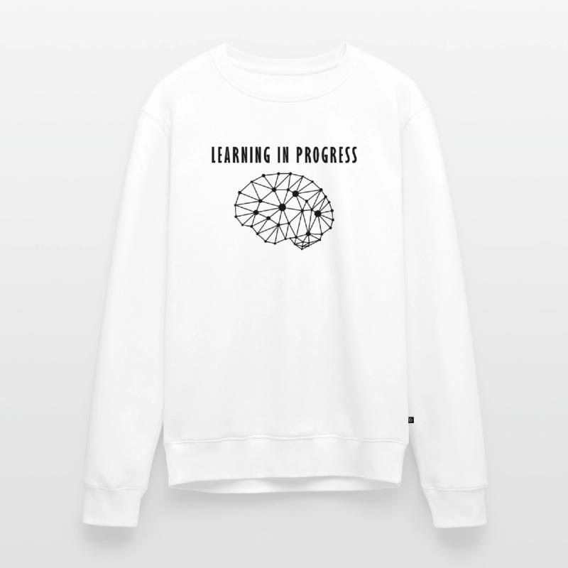 Human brain neuronal network learning process Men's Premium Organic Jumper