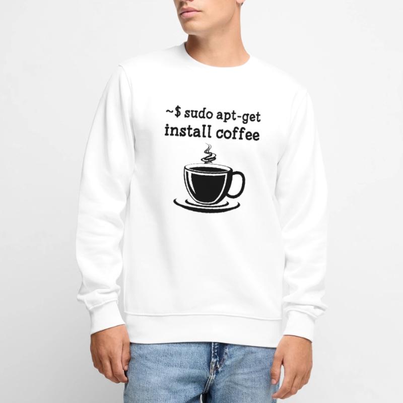 Linux Sudo Apt-Get Install Coffee Men's Premium Organic Jumper