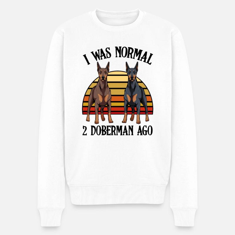 Dobermann - Pull Premium bio Homme - blanc