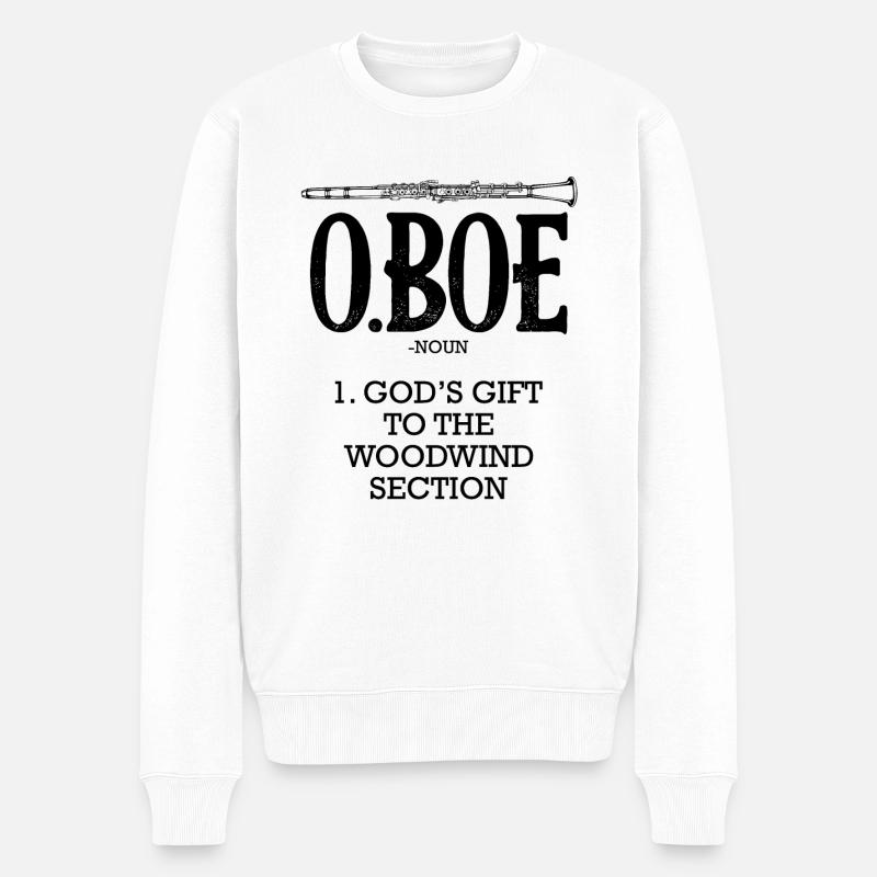 hautbois - Pull Premium bio Homme - blanc