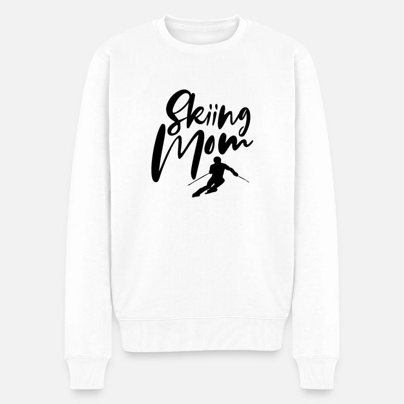 Maman de ski - Pull Premium bio Homme - blanc