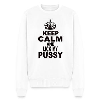 Domina - Männer Premium Bio Pullover - Weiß - Vorne - Thijin (182cm)